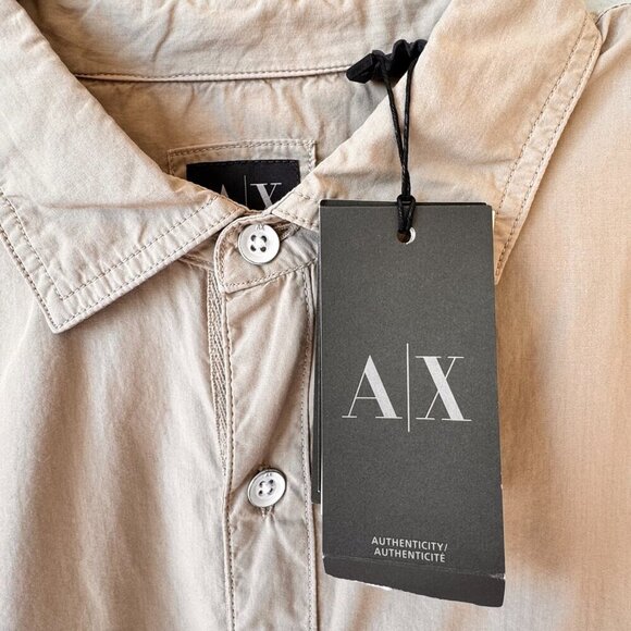 NWT Armani Exchange Button-Up Long Sleeve Shirt - Picture 3 of 13